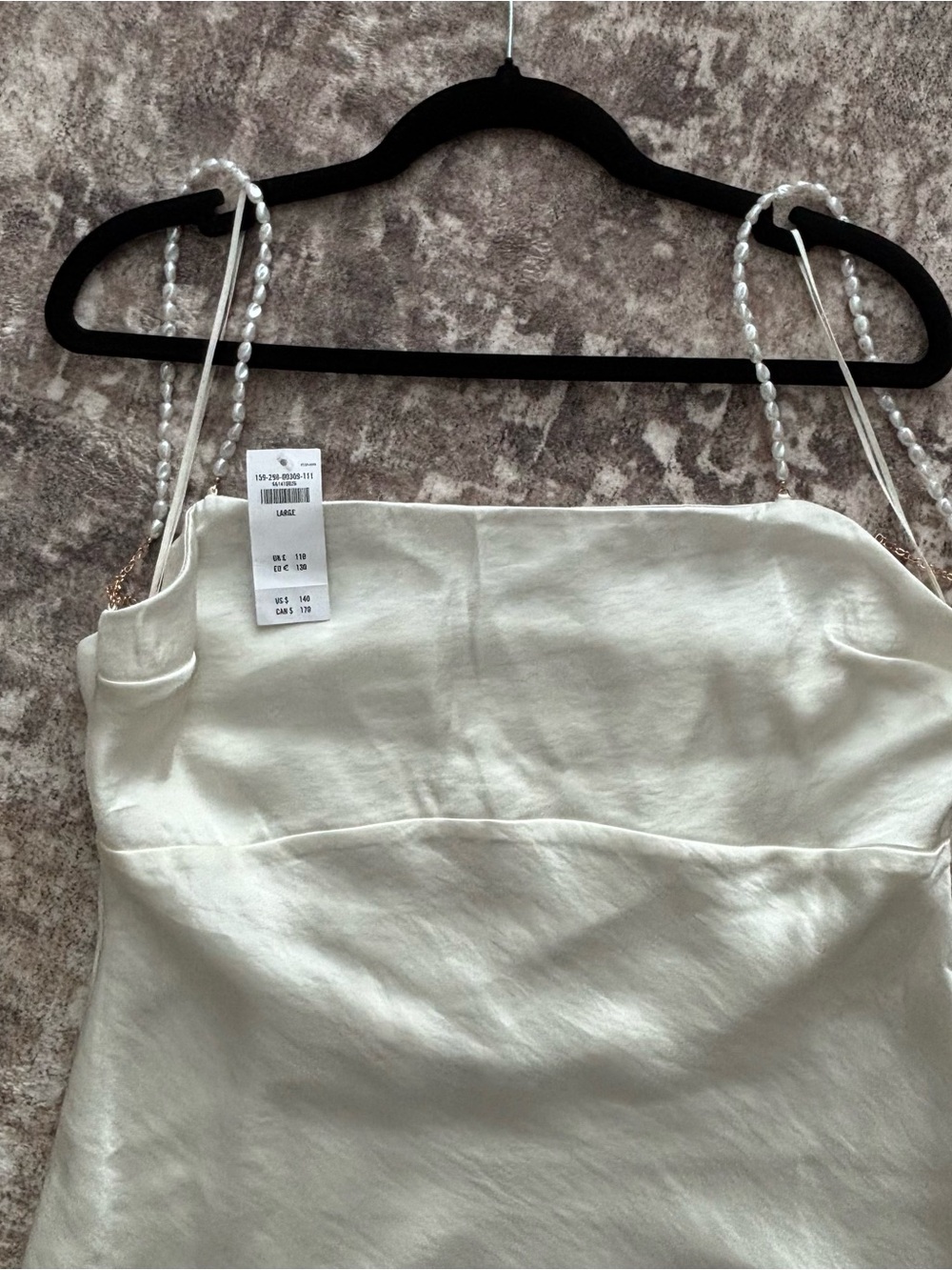 NWT A&F Elegant Cream Satin Spaghetti Strap Top
